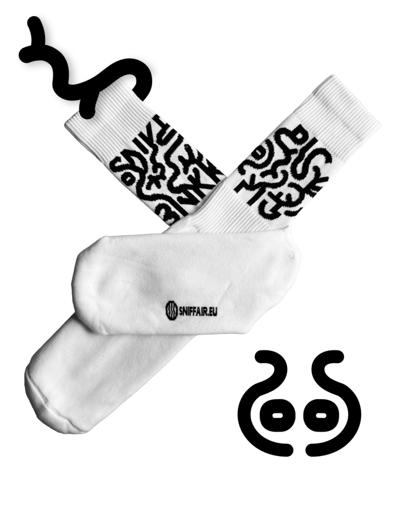 SniffAIR - SNKR PIG Socks SniffAIR SNKR PIG socks folded reveal